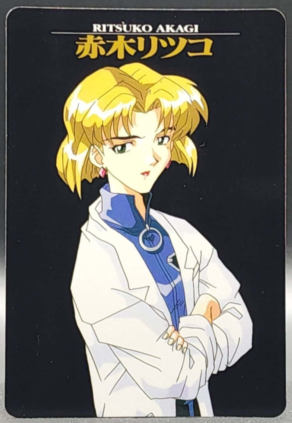 Ritsuko Akagi, the intelligent and skilled scientist from the Evangelion series Wallpaper