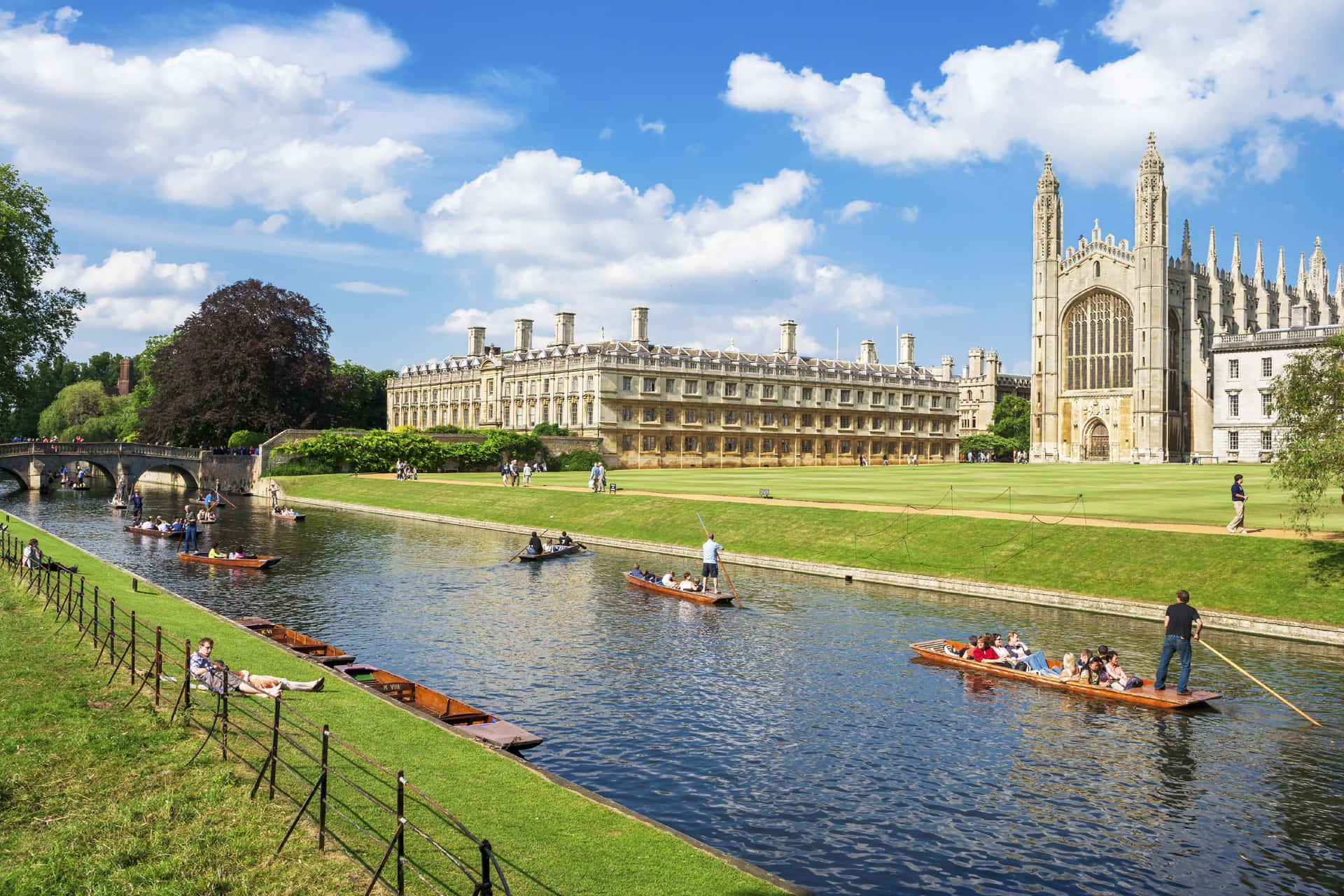 River Cam Of Cambridge University Wallpaper