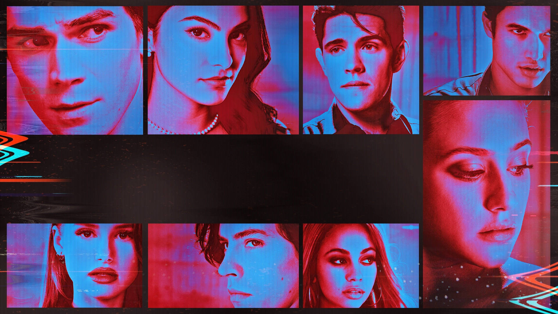 Riverdale Anaglyph 3D Collage Wallpaper