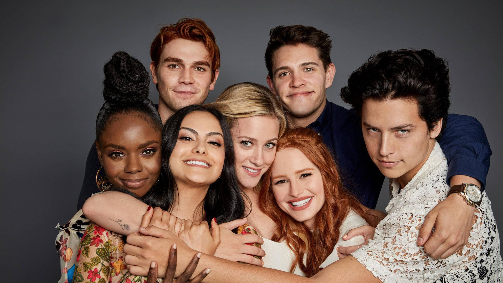 Riverdale Cast Group Hug Wallpaper