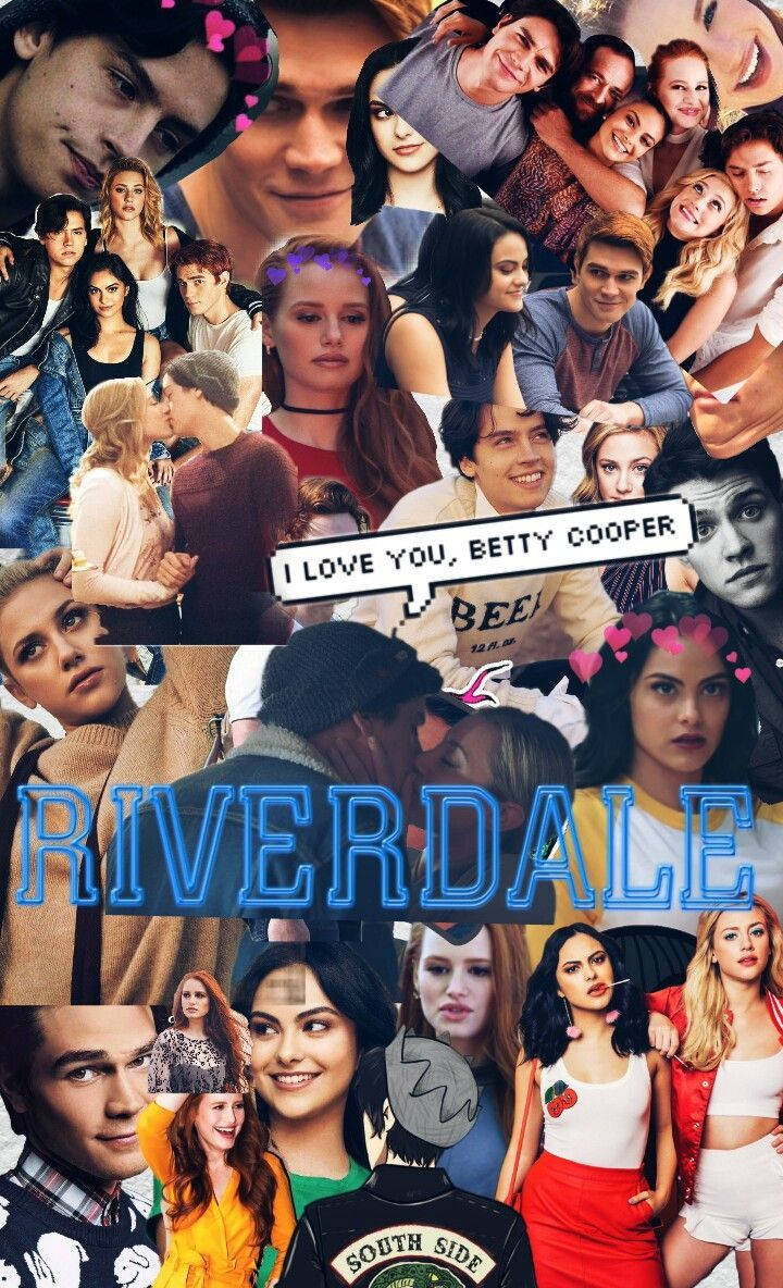 Riverdale Cutout Collage: Skæreudsnit Collage Wallpaper