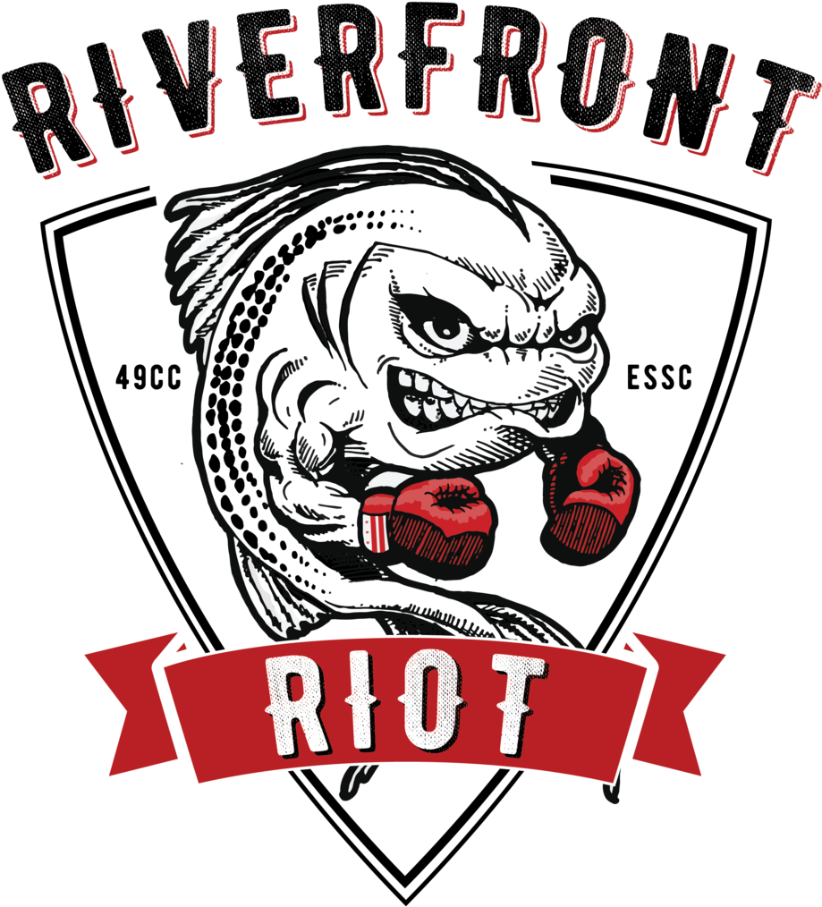 Riverfront Riot Fish Boxing Logo PNG