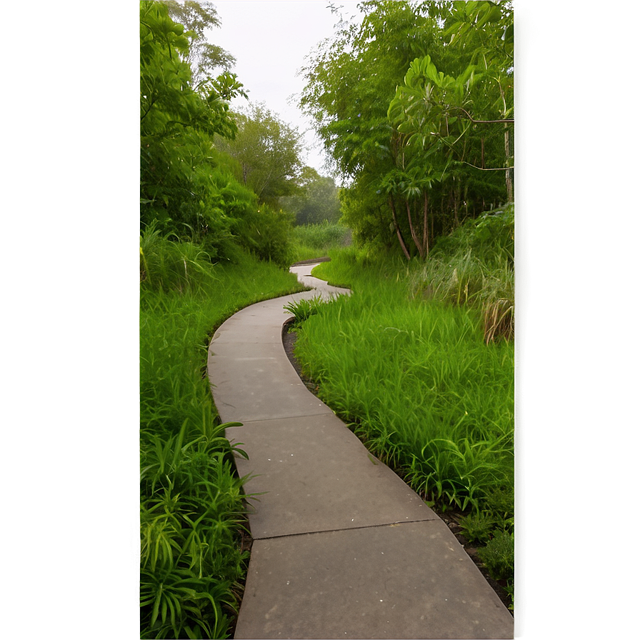 Riverside Walking Path Png 06202024 PNG