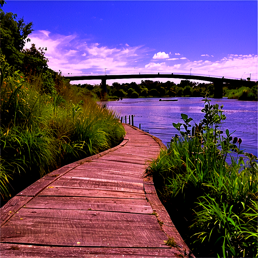 Riverside Walking Path Png Usp PNG