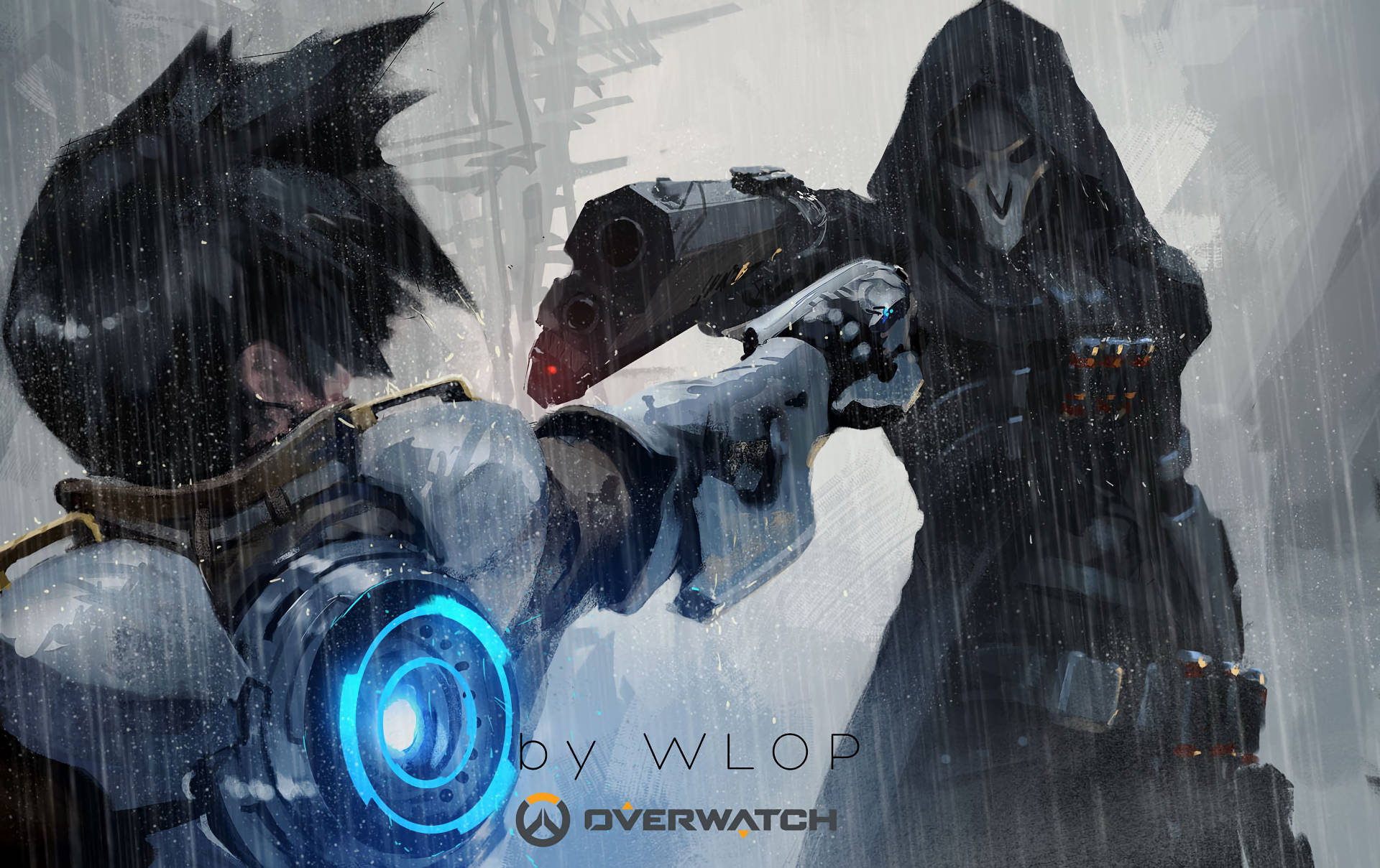 Riveting Overwatch Characters Battle Scene In 4k Resolution Wallpaper
