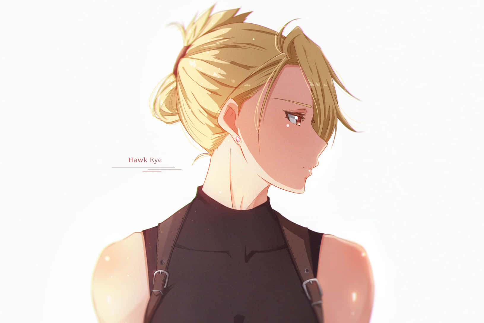 Riza Hawkeye in a powerful stance Wallpaper