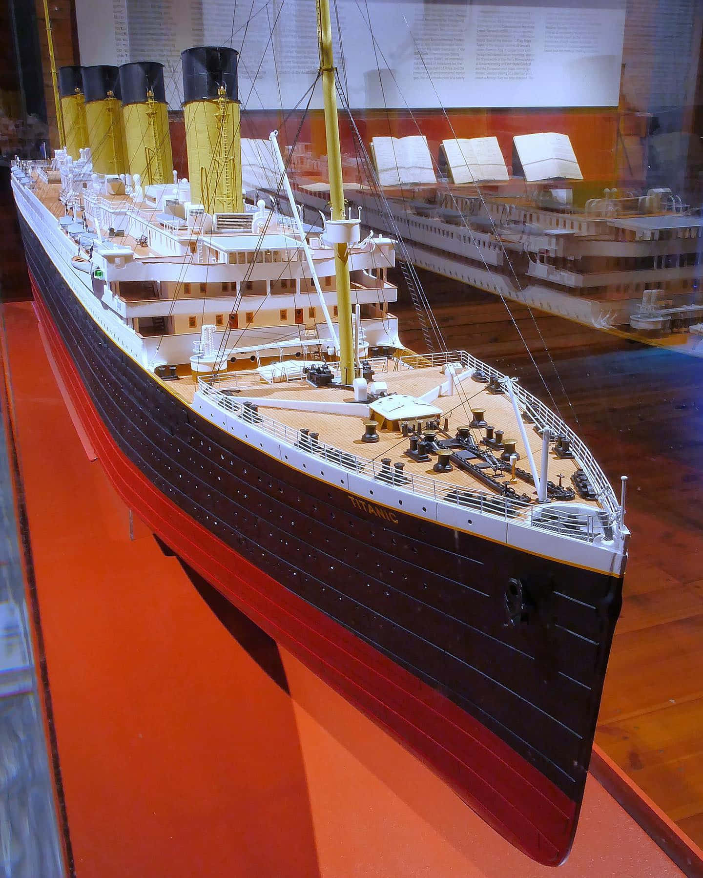 Rms Titanic Museum Ship Model For Phone Background