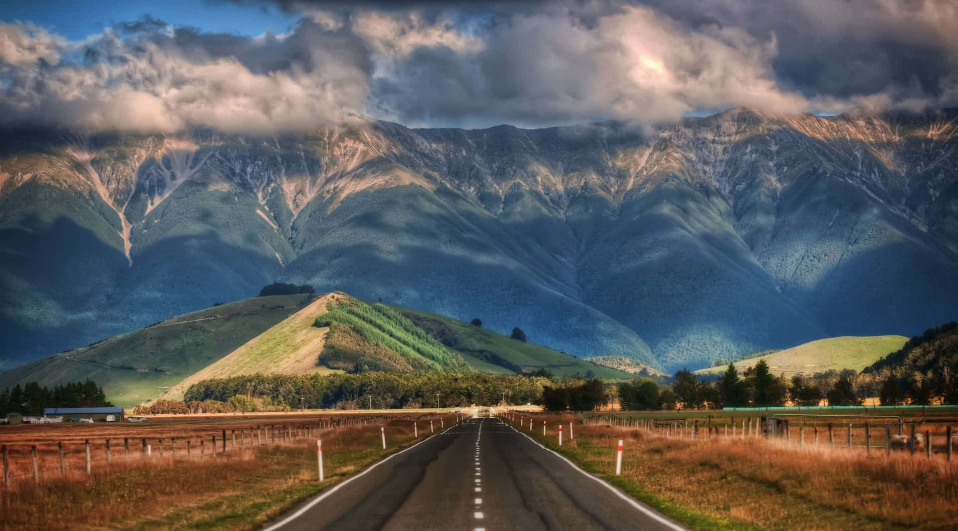 Road Background In New Zealand