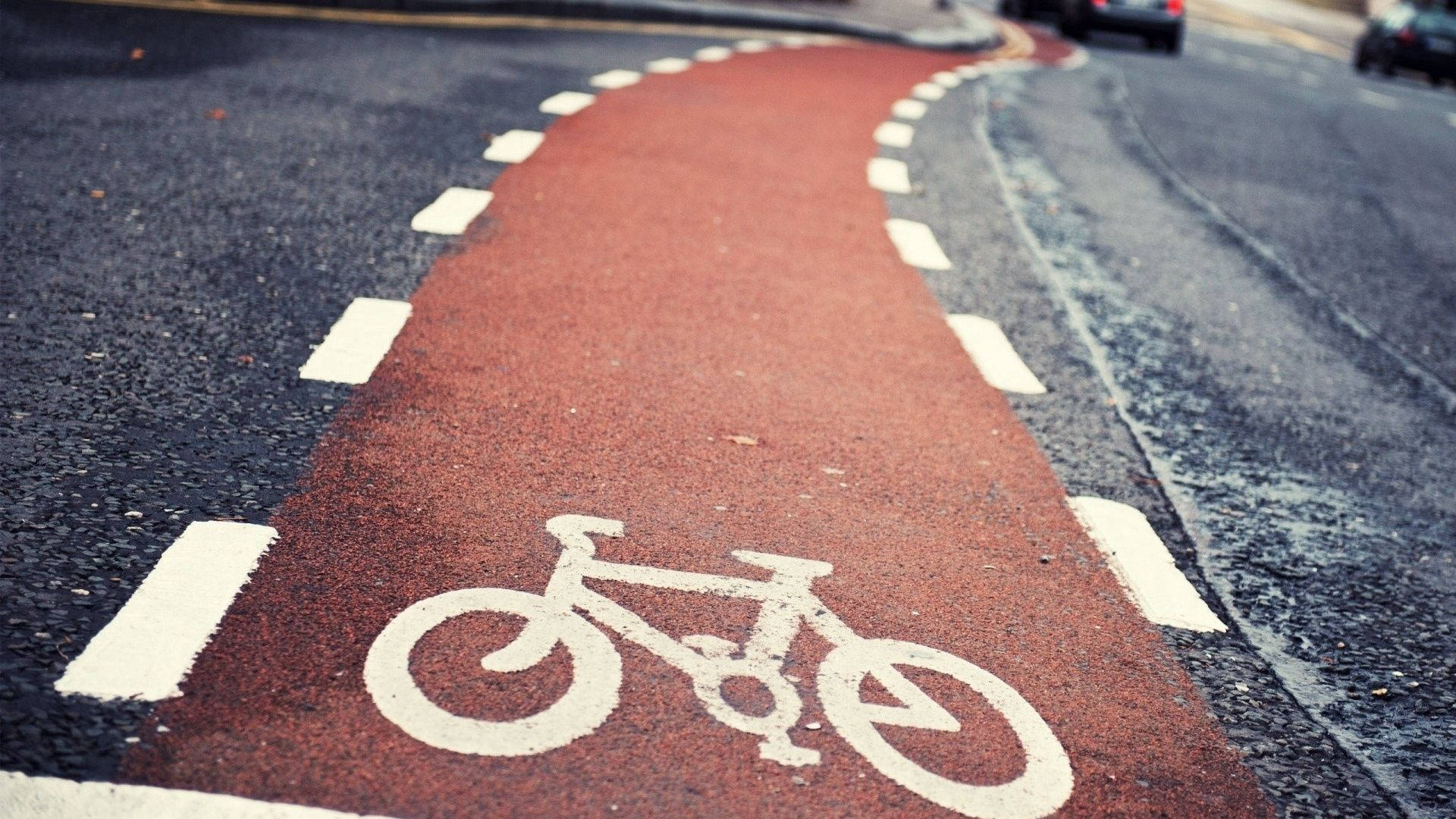 Road Bike Street Lane Symbol Wallpaper
