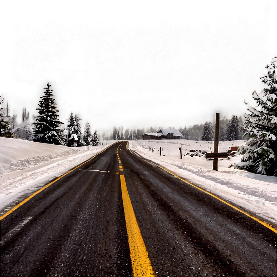 Road In Winter Png 46 PNG