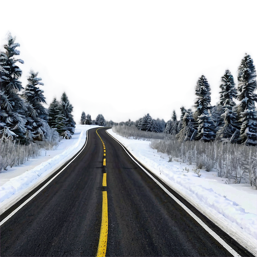 Road In Winter Png Jhv12 PNG