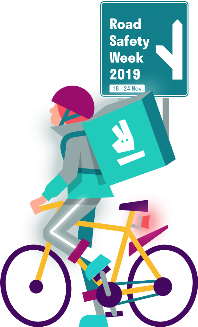 Road Safety Week2019 Cyclist Poster PNG