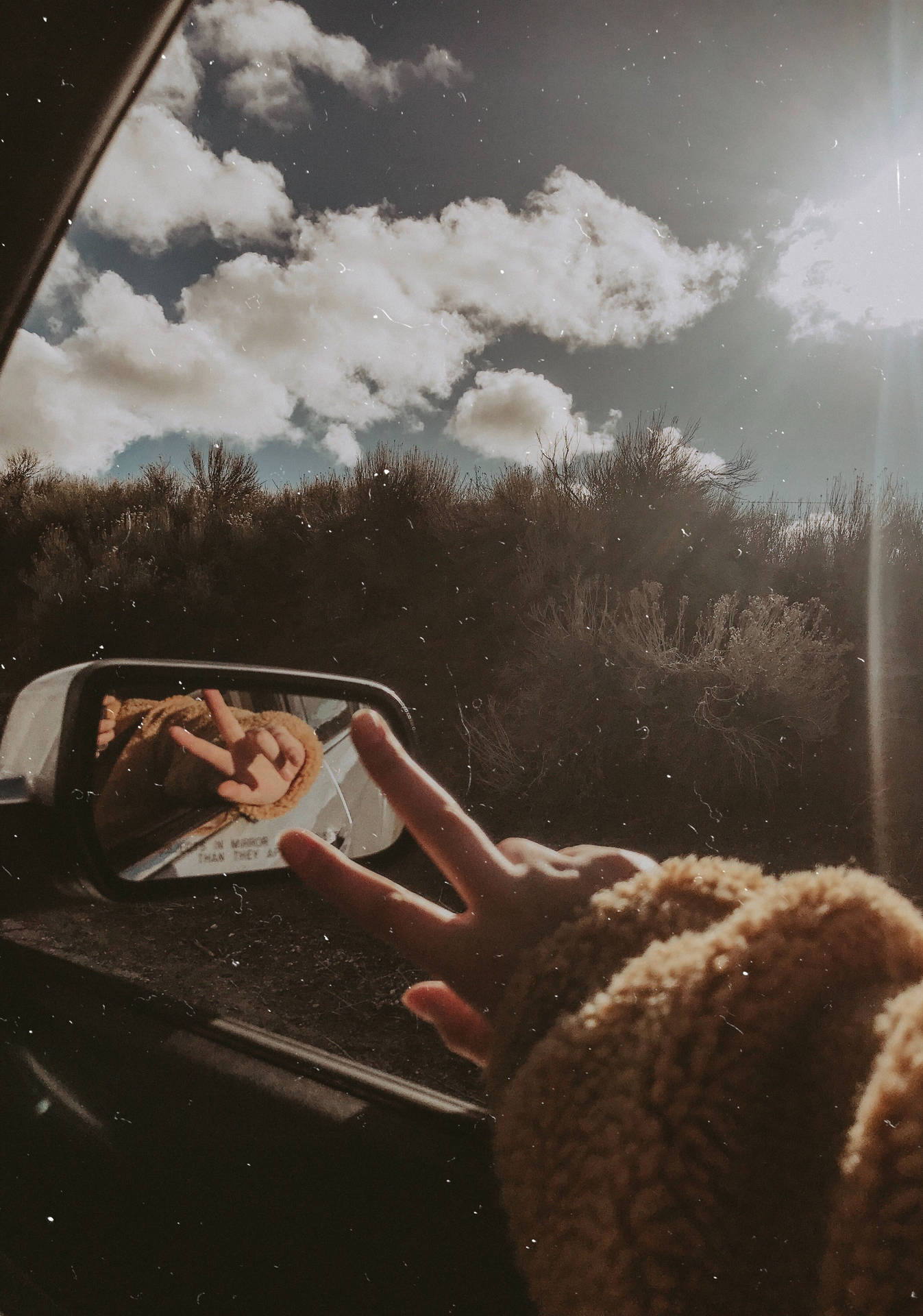 Road Trip And Sky Tumblr Aesthetic