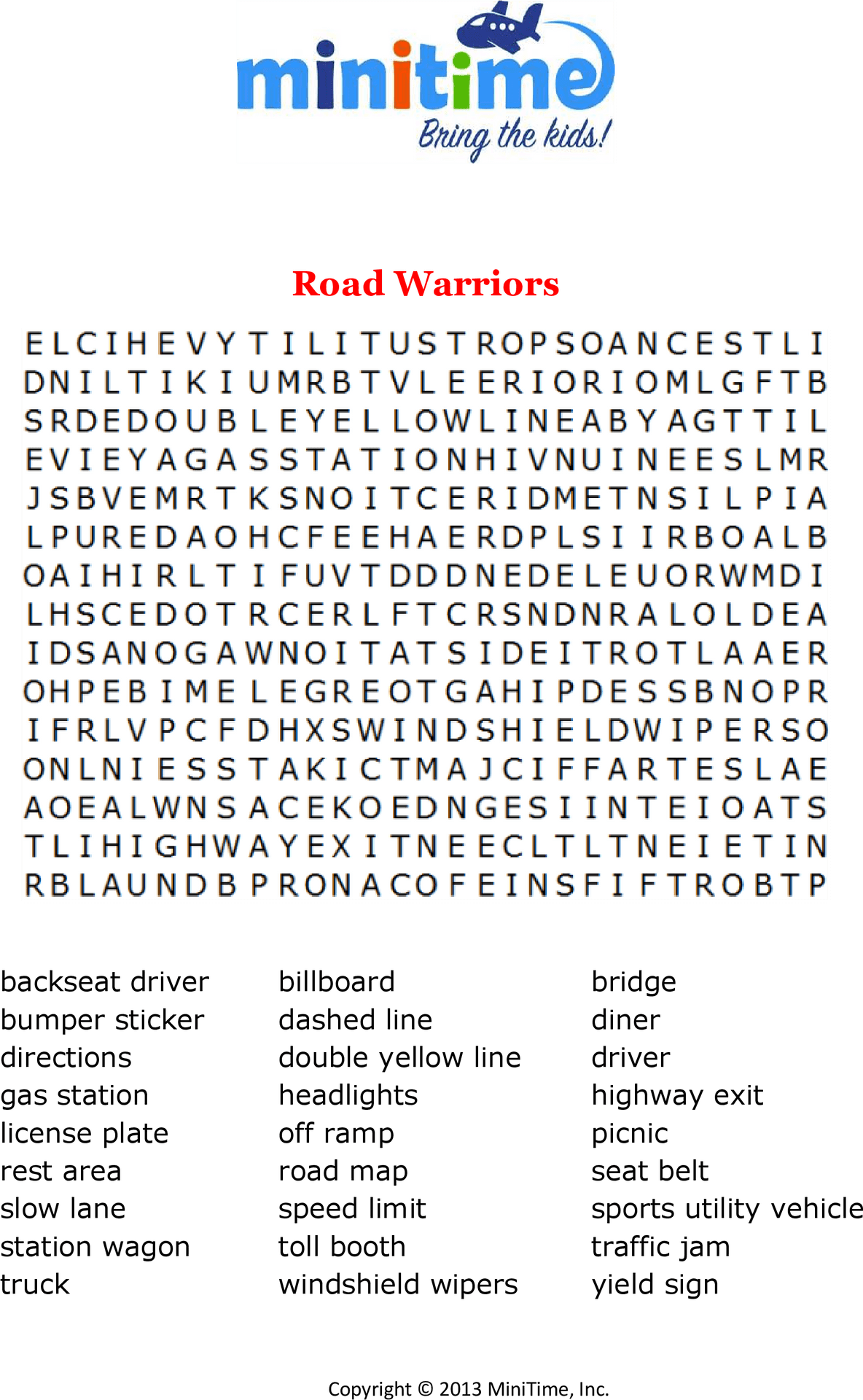 word search puzzle positive promotions