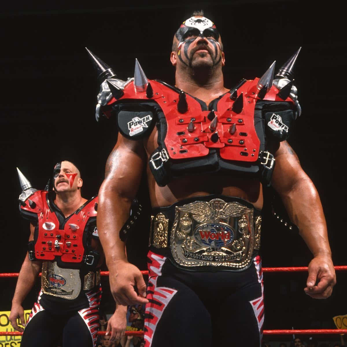 Road Warrior Animal og Hawk vinde på WWF Wallpaper