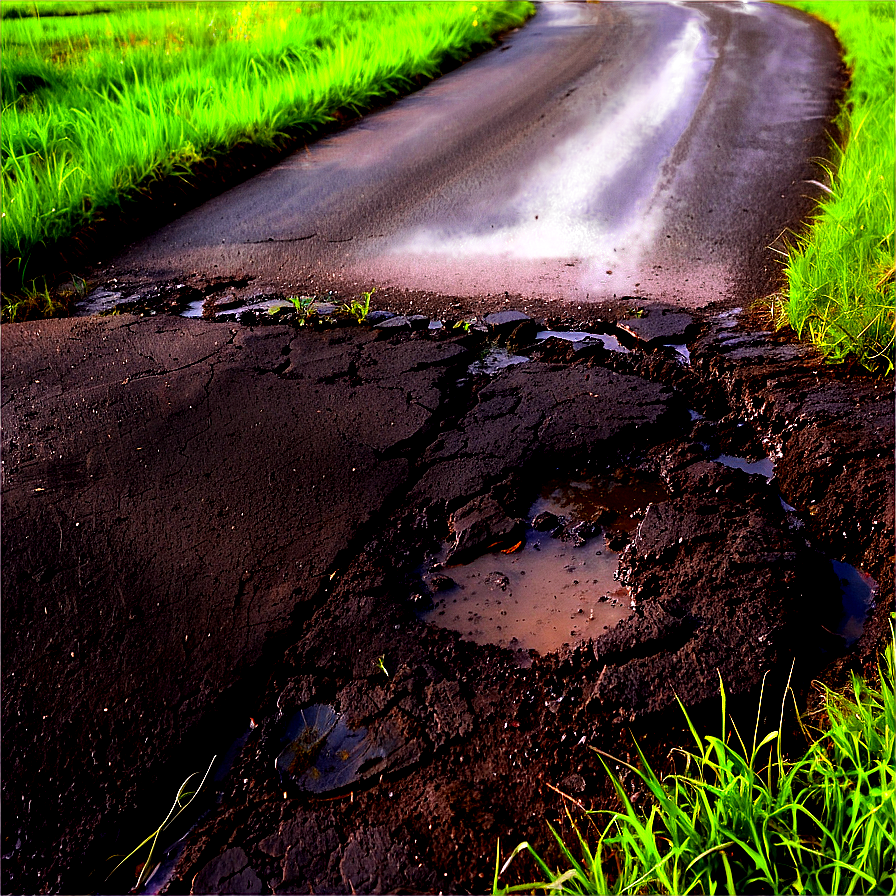 Road With Potholes Png 75 PNG