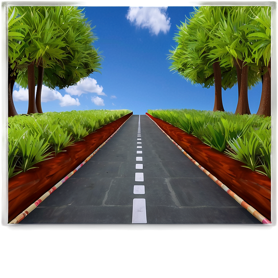 Roadto Horizon Digital Artwork PNG