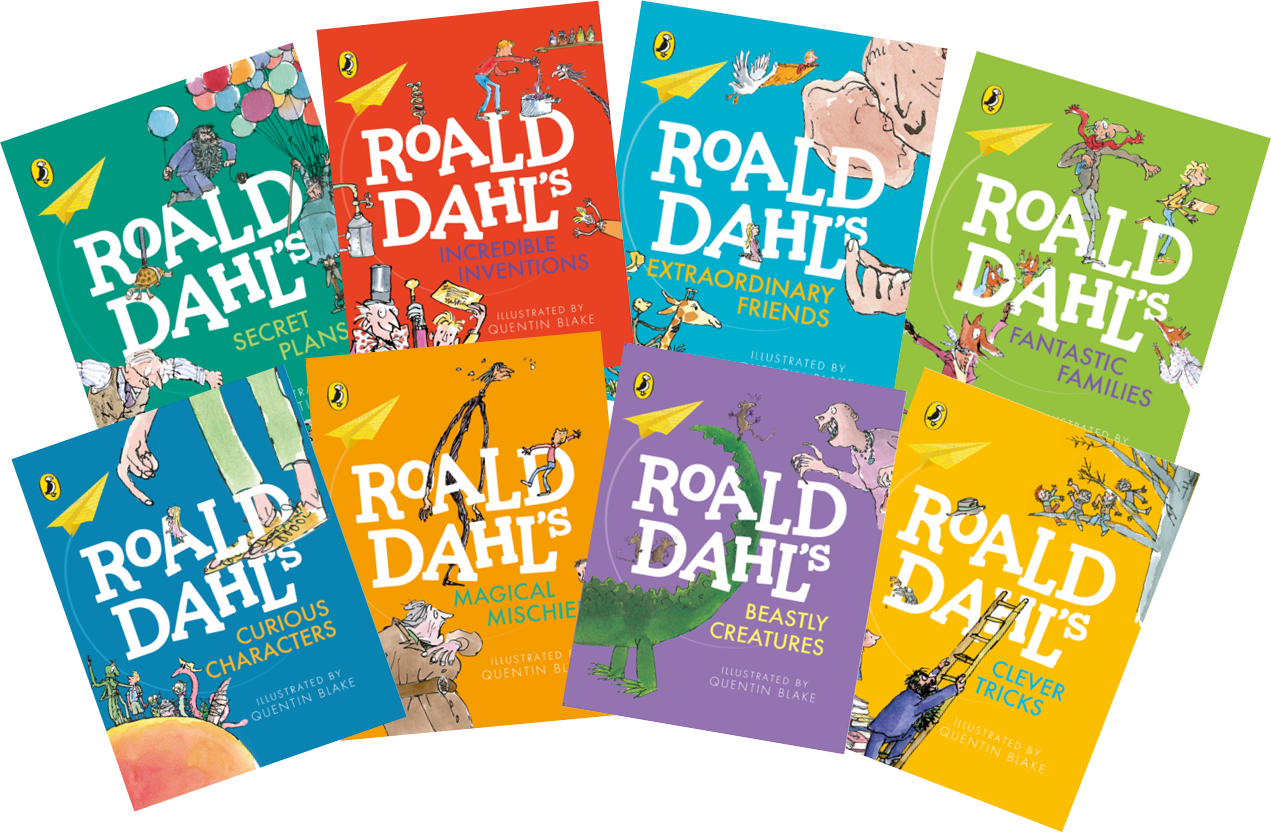 Roald Dahl Book Covers Collection PNG