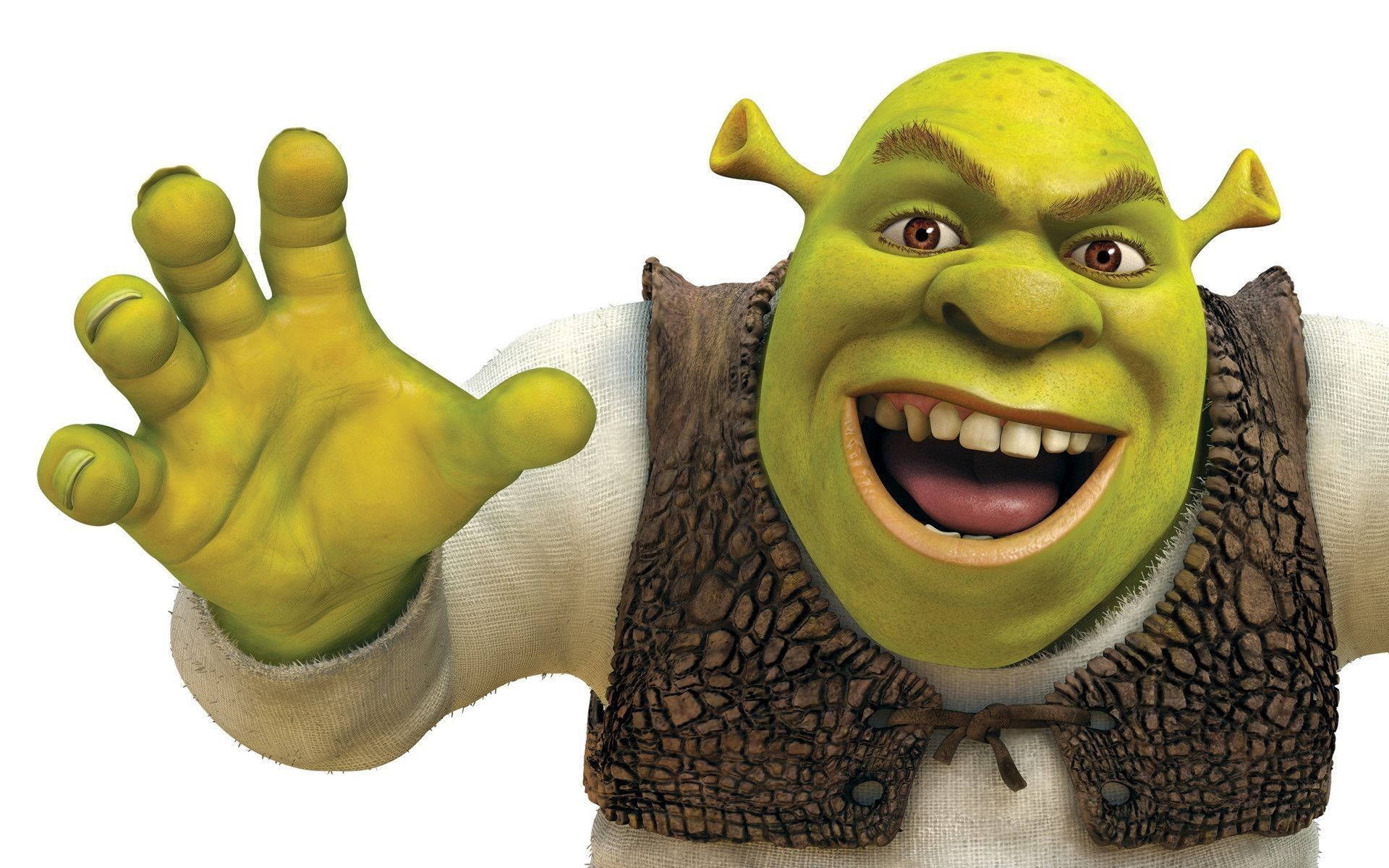 Roaring Face Of Shrek Pc Background
