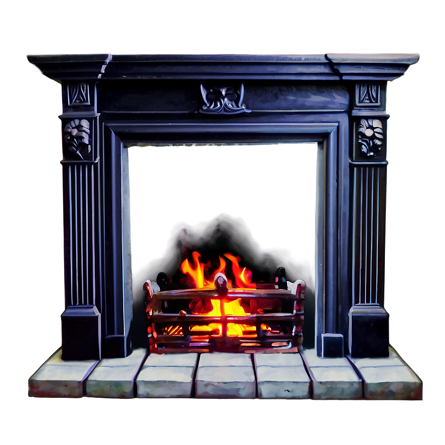 Download Roaring Fireplace Png A | Wallpapers.com