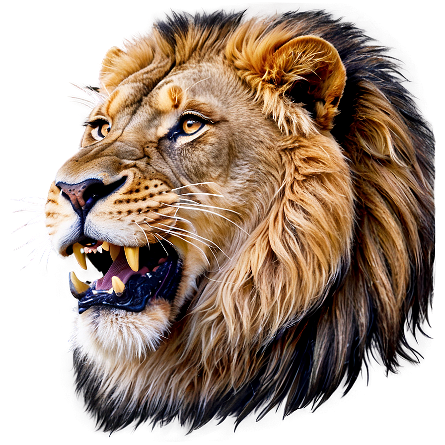 Roaring Lion Portrait Png 05032024 PNG