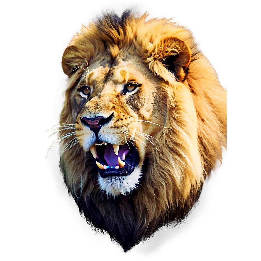 Roaring Lion Portrait Png Haf19 PNG