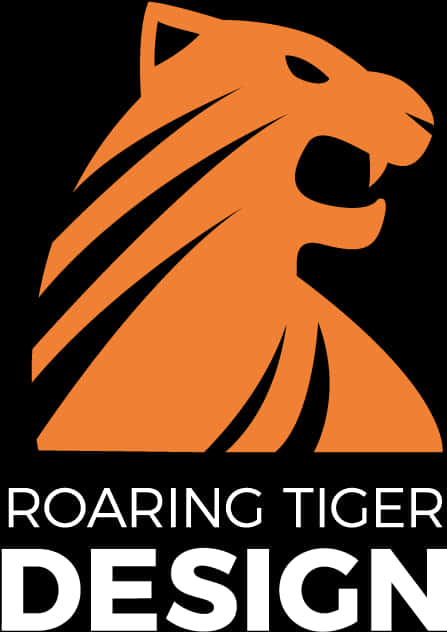 Roaring Tiger Logo Design PNG