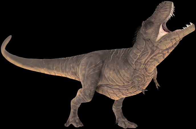 Roaring_ Tyrannosaurus_ Rex_ Transparent_ Background PNG