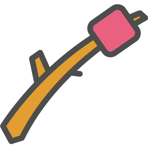 Roasting Marshmallow Icon PNG