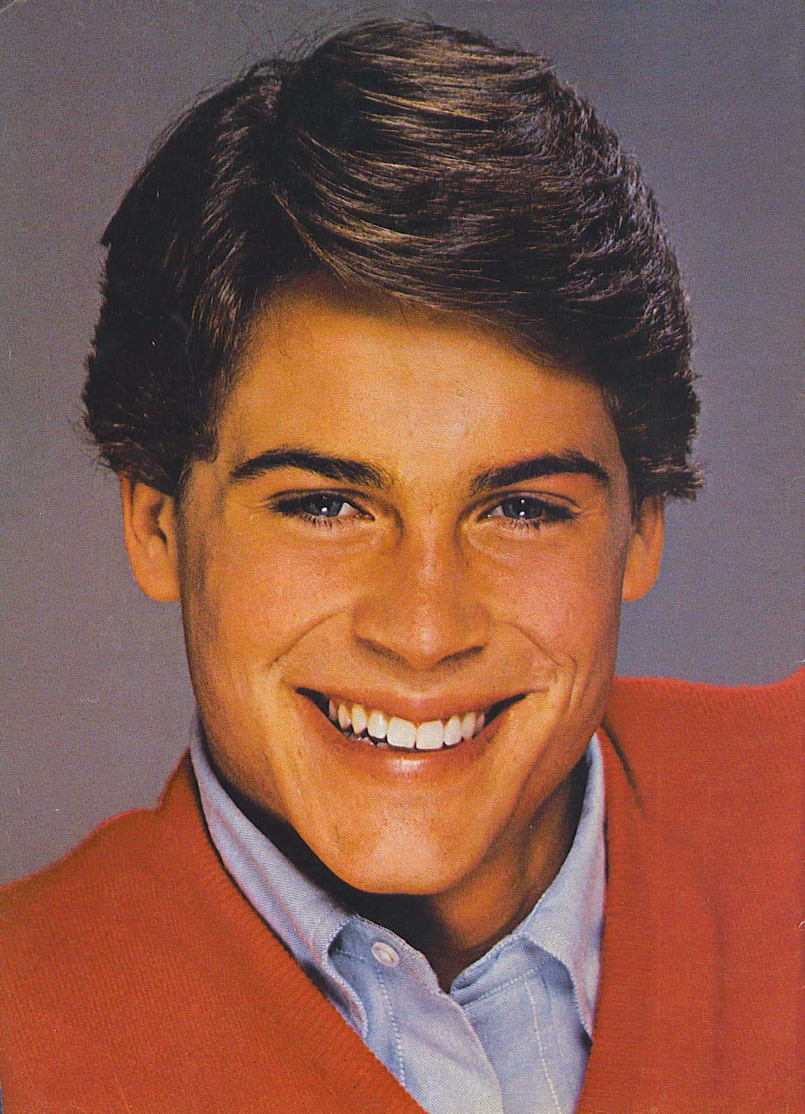 Skuespiller Rob Lowe. Bakgrunnsbildet