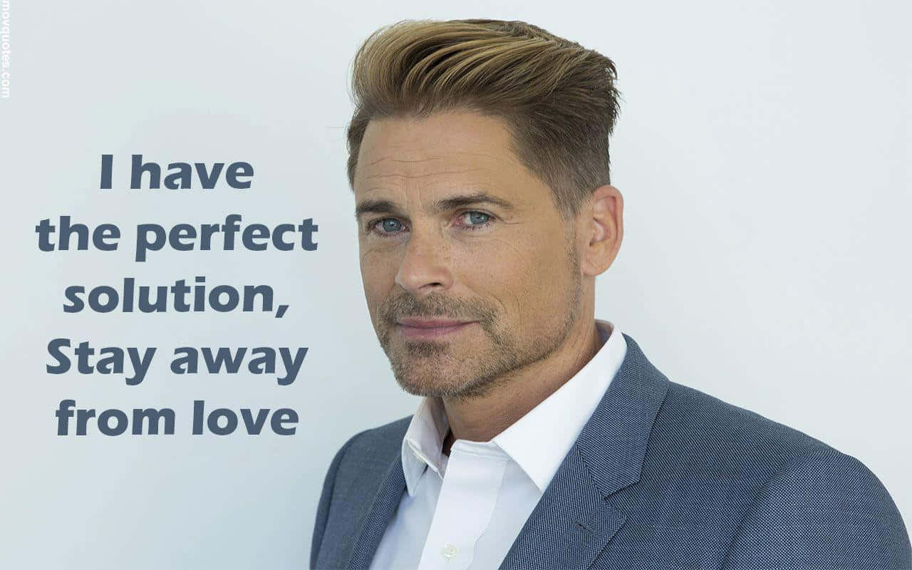 Actor Rob Lowe looking intense Wallpaper