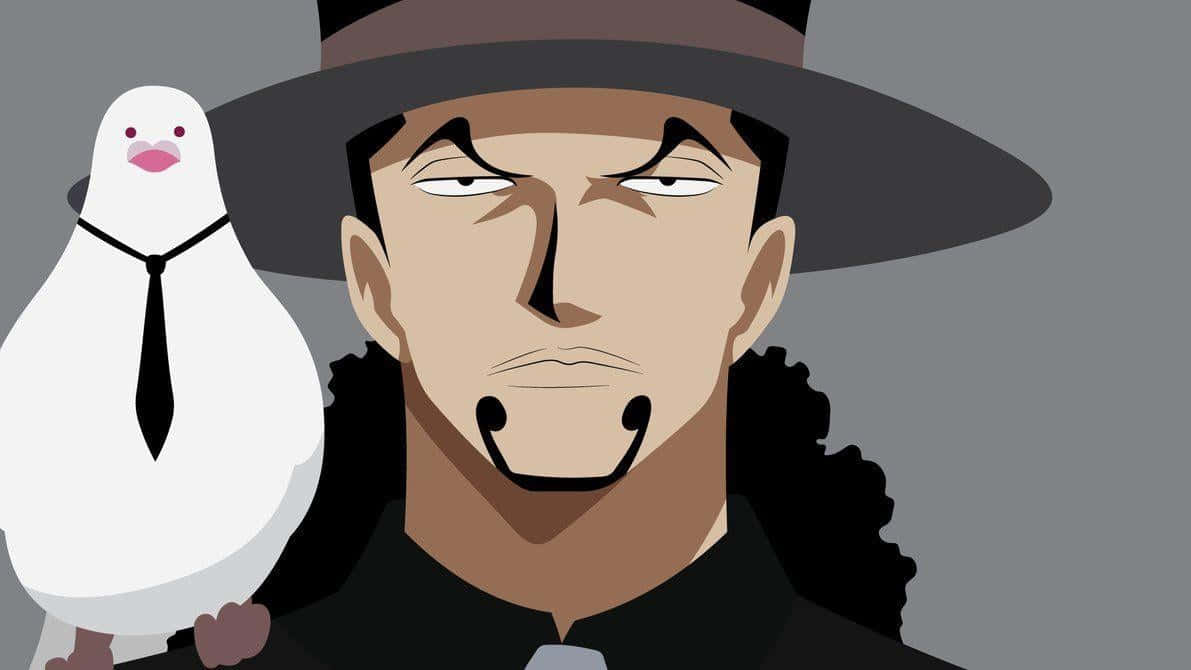 Intense Stare of Rob Lucci - One Piece Character Wallpaper