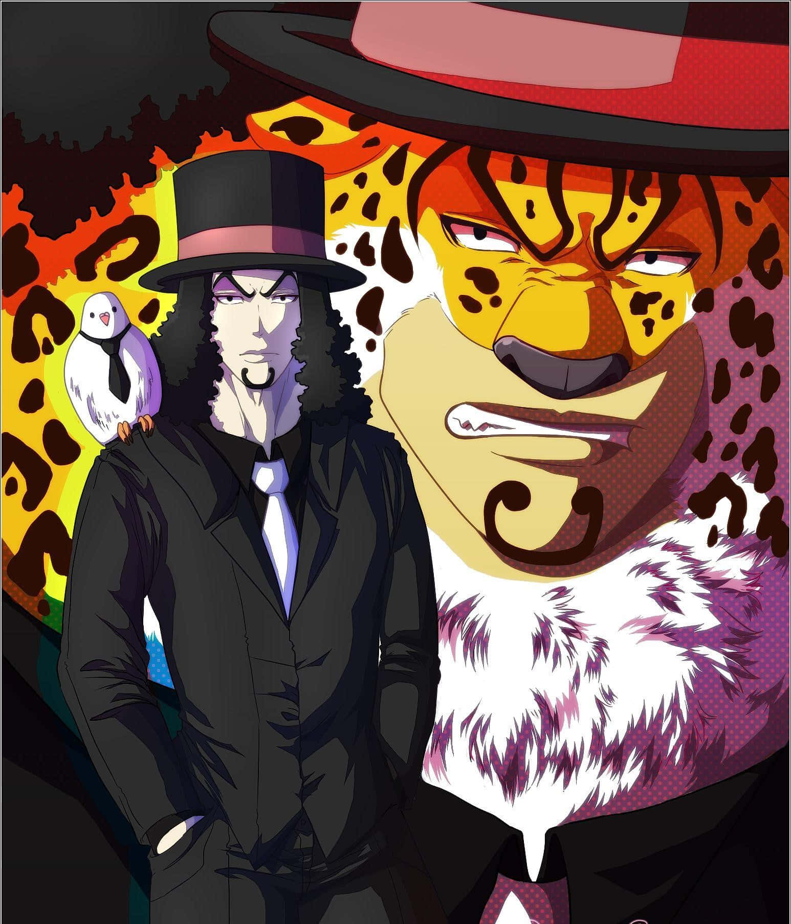 Fierce Rob Lucci Displaying Strength and Power Wallpaper