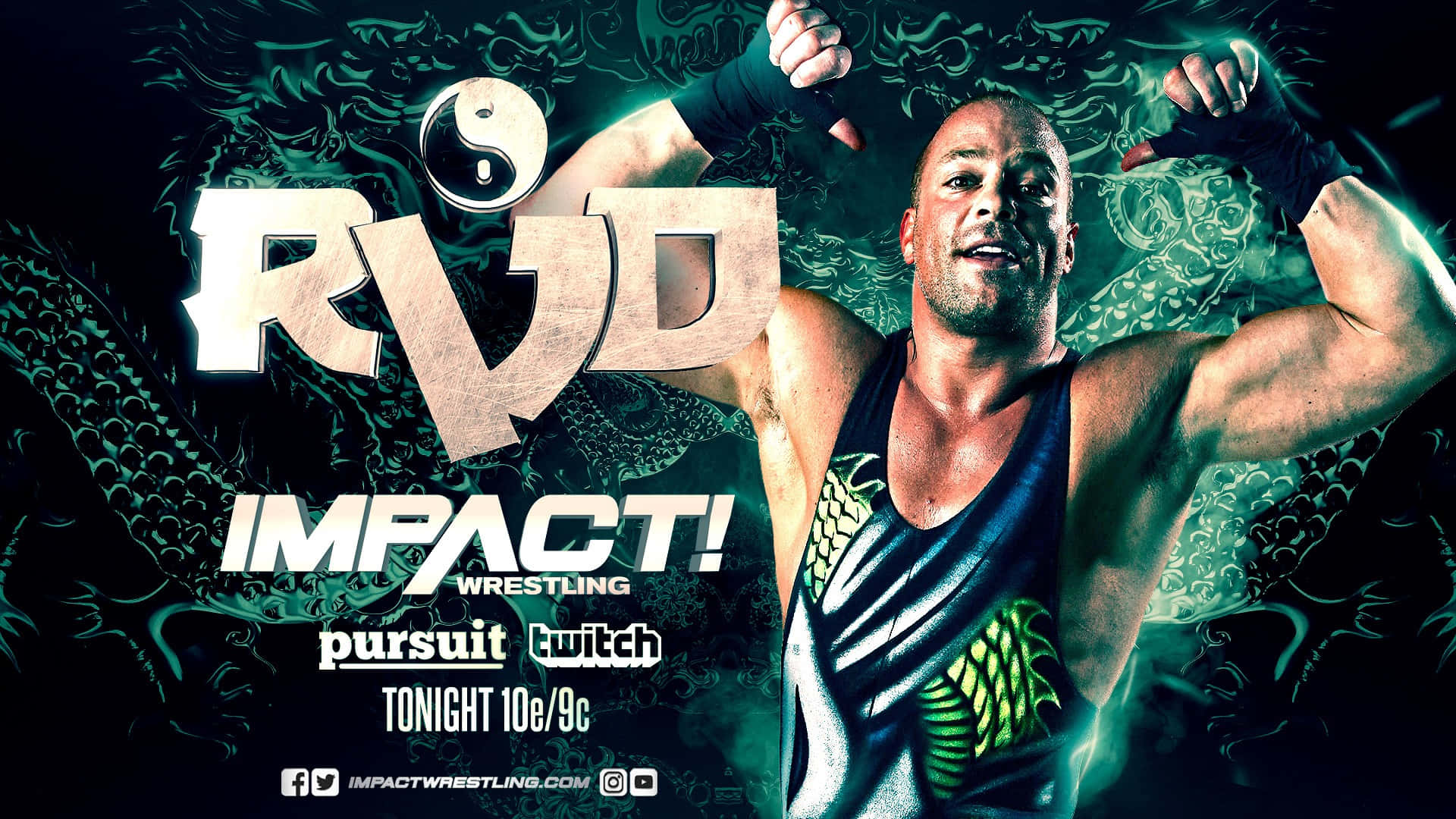 Rob Van Dam Impact Wrestling Poster Wallpaper