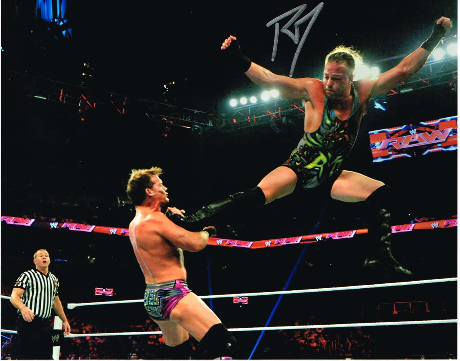 Rob Van Dam Kicking Chris Jericho Wallpaper