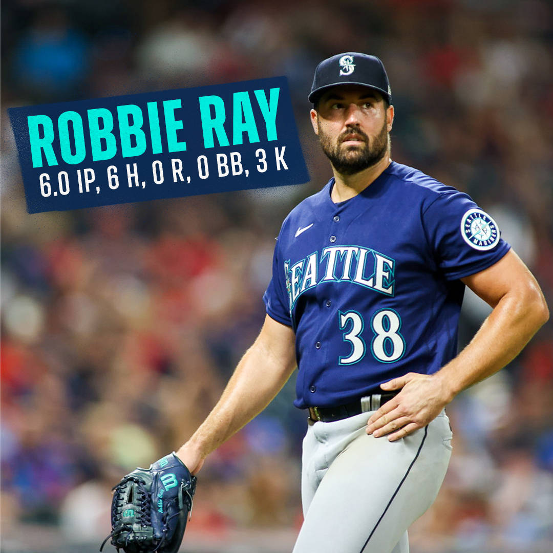 Robbie Ray With Name And Stats Graphic Wallpaper