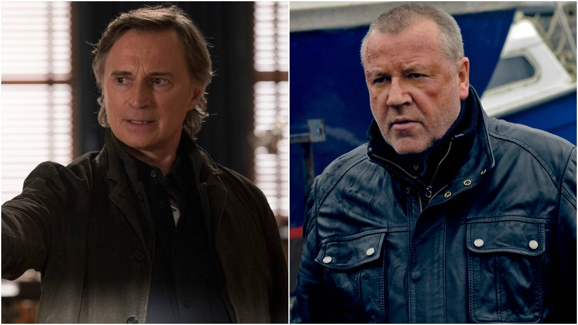 Robert Carlyle And Ray Winstone Collage Wallpaper