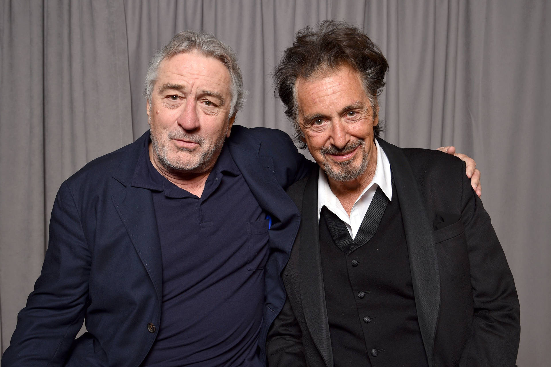 Robert De Niro With Al Pacino Wallpaper
