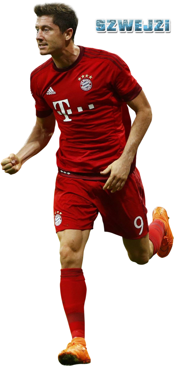 Download Robert Lewandowski Bayern Munich Action Shot 1324