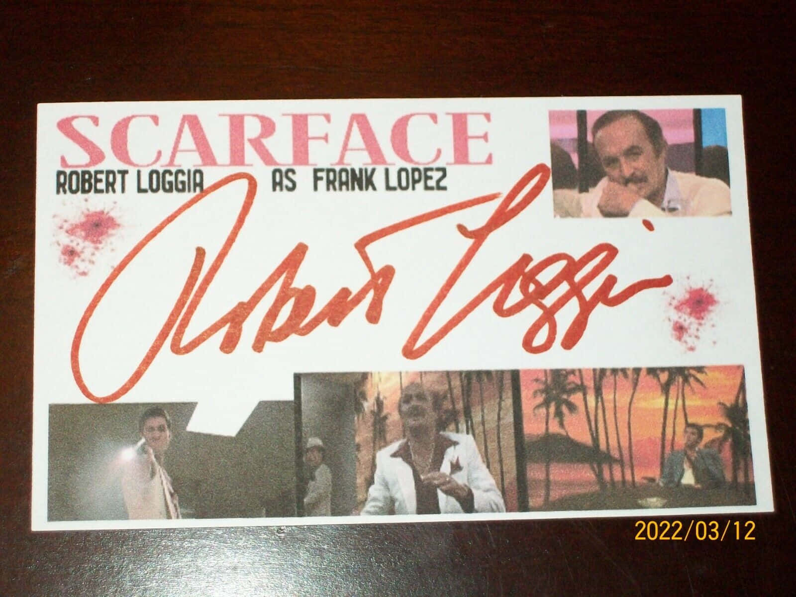 Robert Loggia Scarface Memorabilia Wallpaper