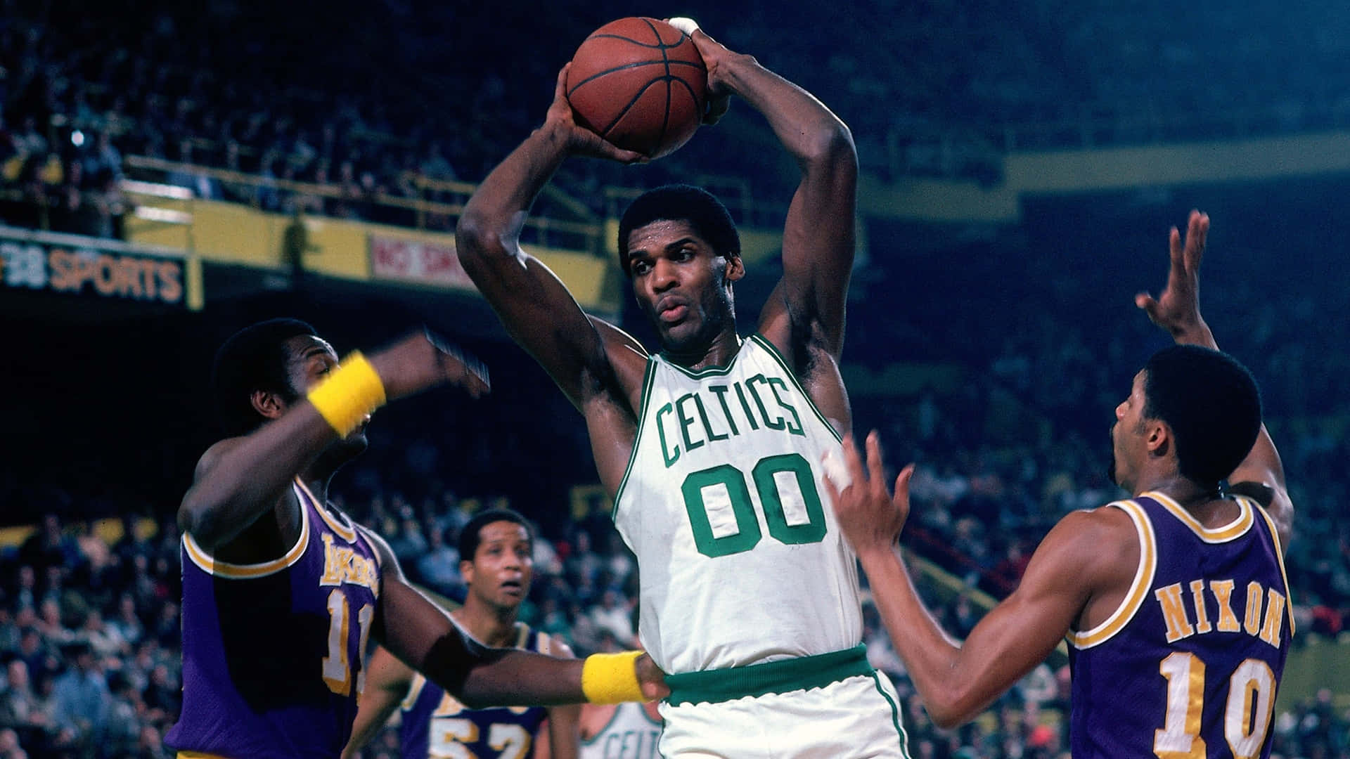 Robertparish En Un Juego De Los Boston Celtics. Fondo de pantalla
