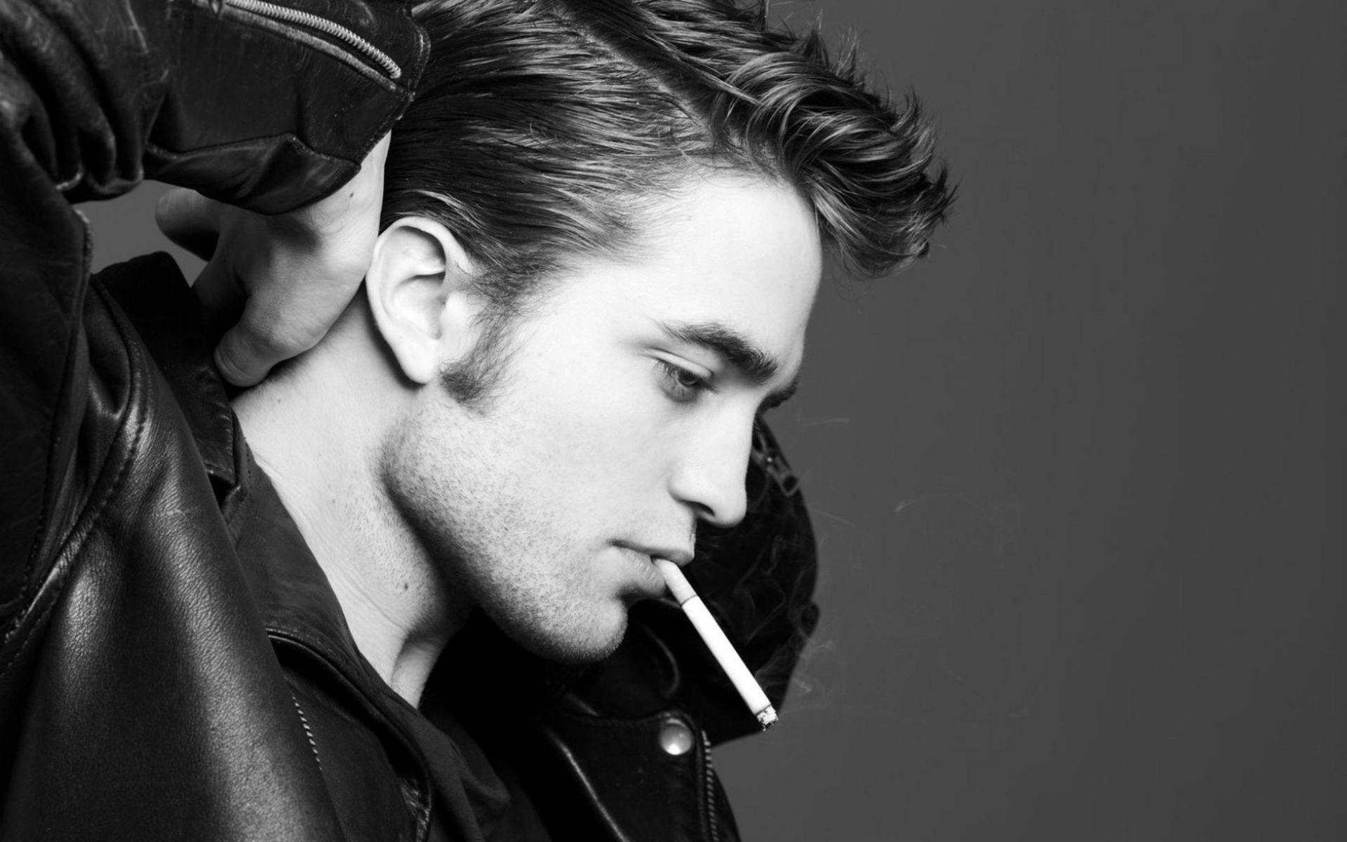 Robert Pattinson With Cigarette