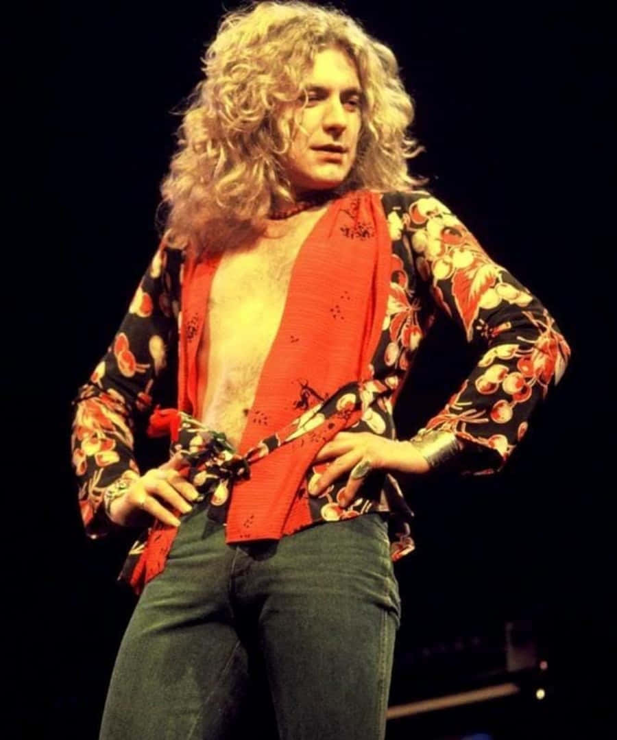 Legendariocantante De Rock Robert Plant Actuando En Concierto