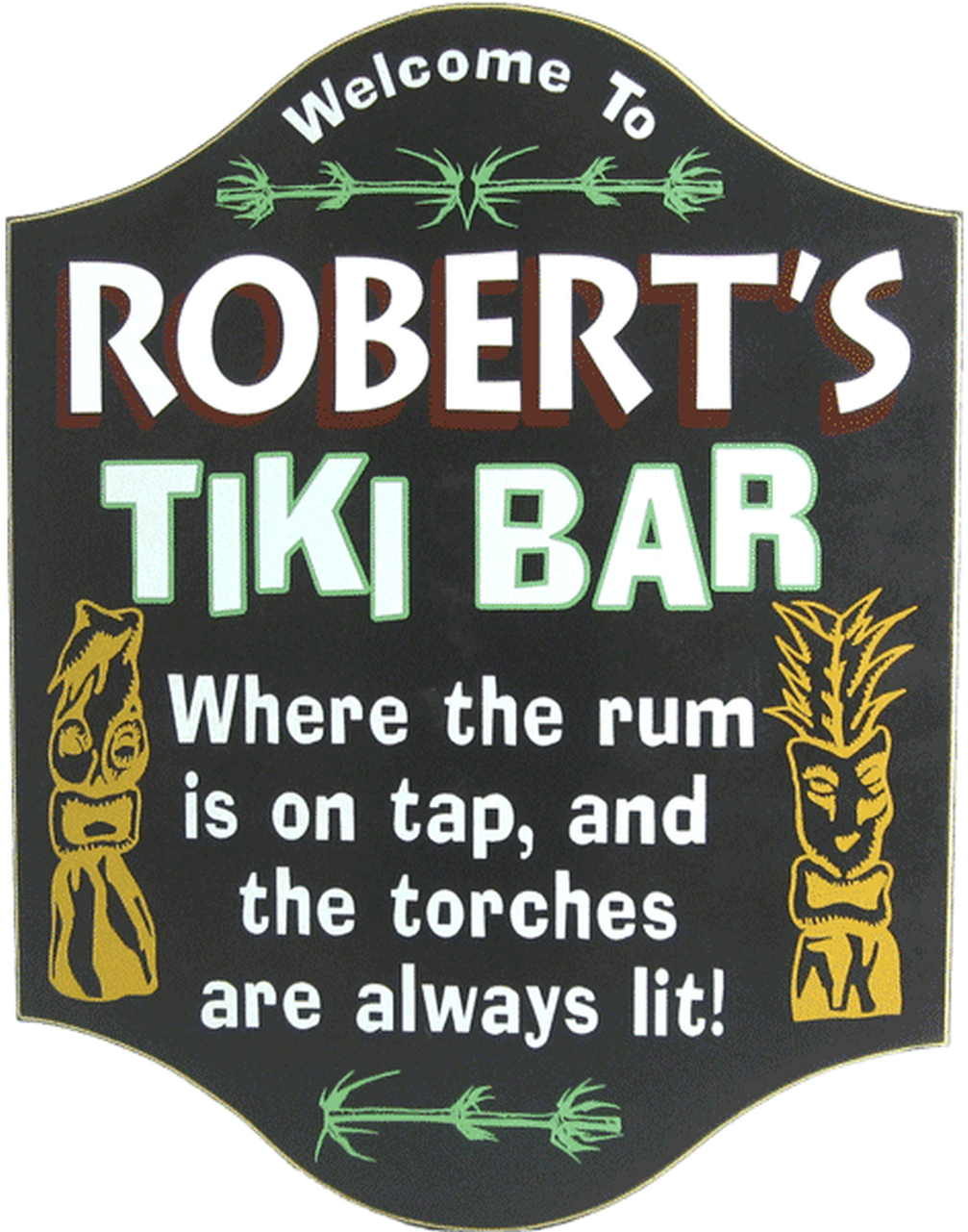 Roberts Tiki Bar Sign PNG