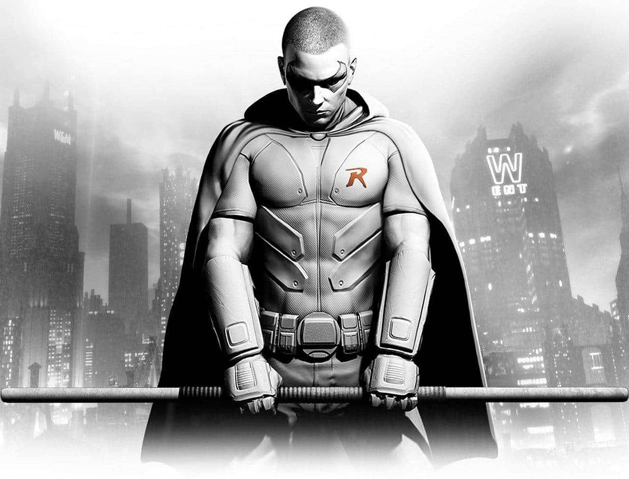 Robin Arkham City Vigilance Wallpaper