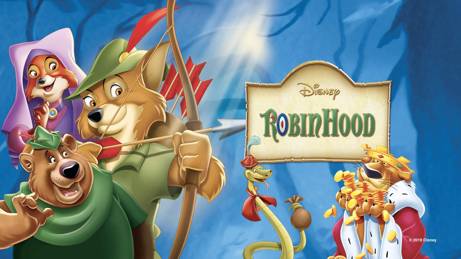 Robin Hood 1973 Cartoon Poster