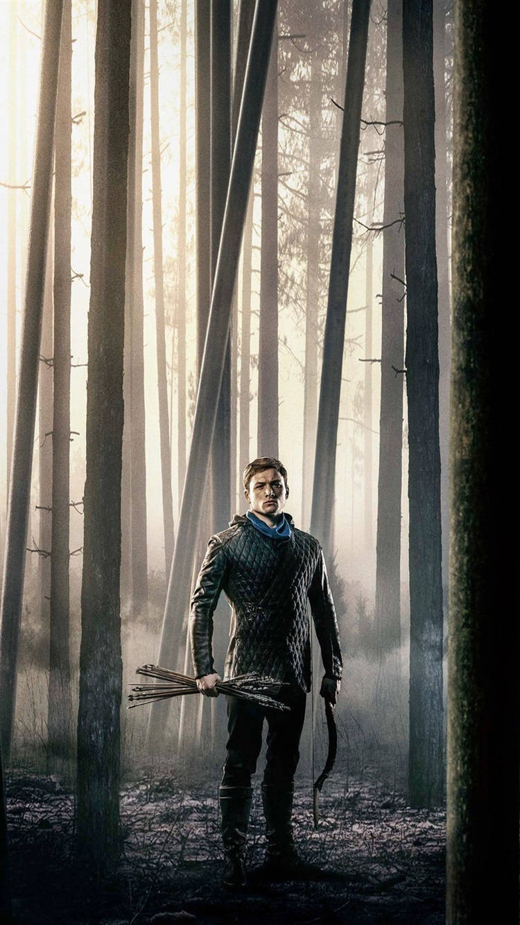 Robin Hood 2018 Standing In Forest