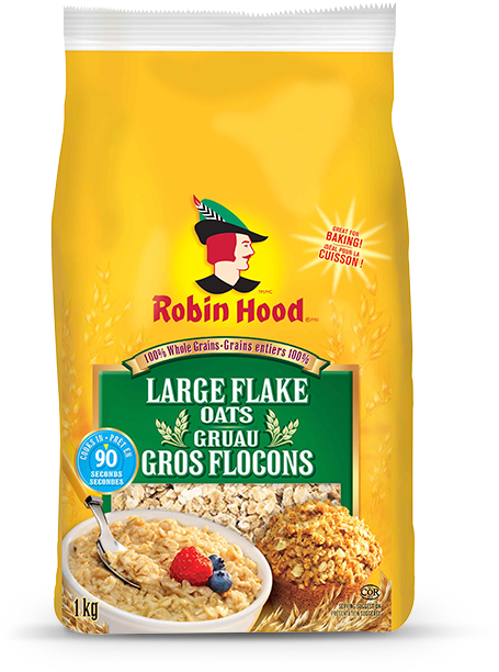 Robin Hood Large Flake Oats Package PNG