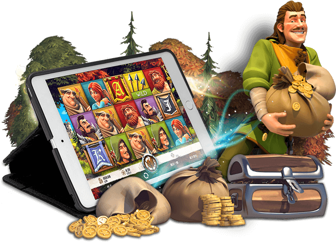 Robin Hood Mobile Slot Game PNG