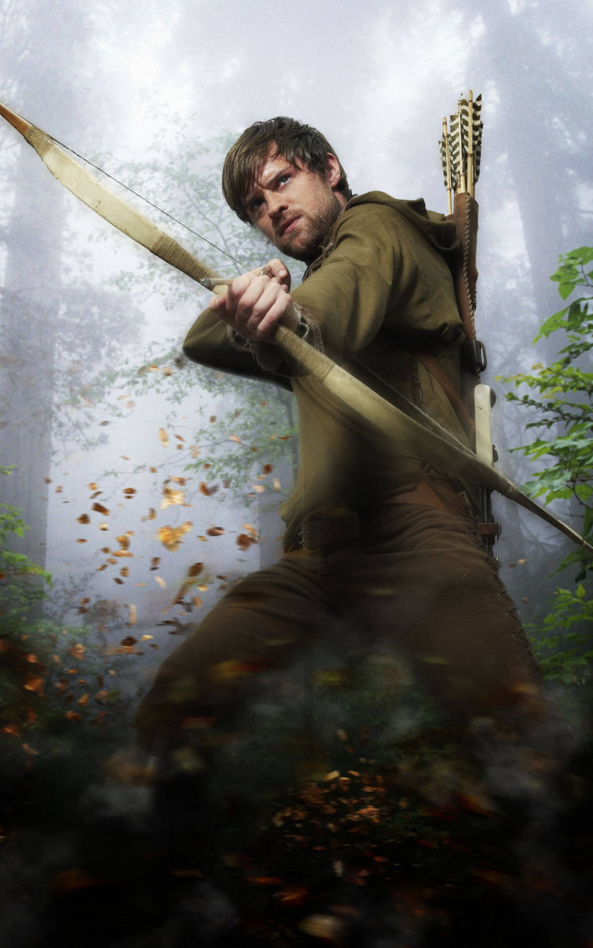 Robin Hood Posing With Bow